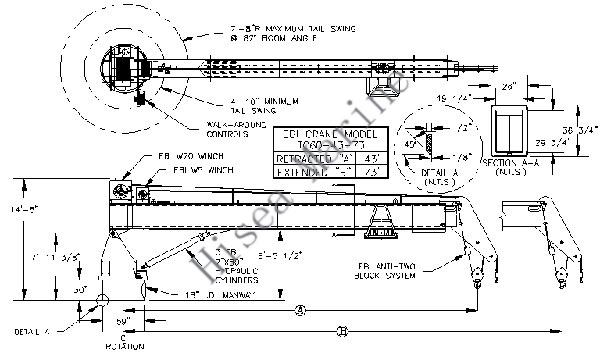 Electric-hydraulic-marine-telescopic-boom-crane-drawing